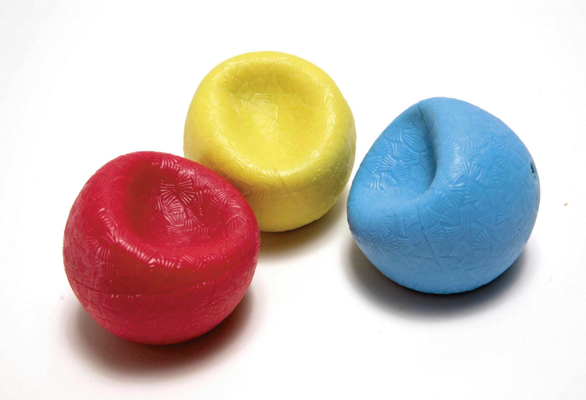 Abilitations Weighted Textured Balls, Assorted Colors, Set of 3, Item Number 1300322